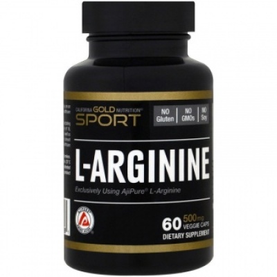 Л-Аргинин California Gold Nutrition 500 мг 60 капсул