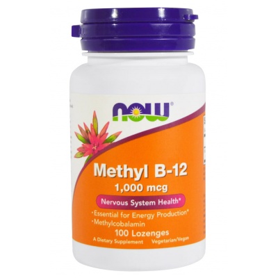Витамины NOW  Methyl B-12 1000 мг 100 капсул