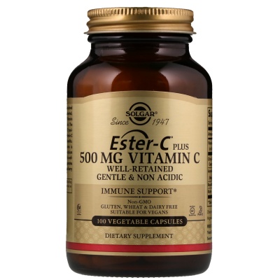 Витамины Solgar Vitamin C 500 мг 100 капсул