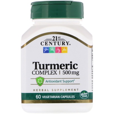Витамины 21st Century Turmeric 500 мг 60 капсул