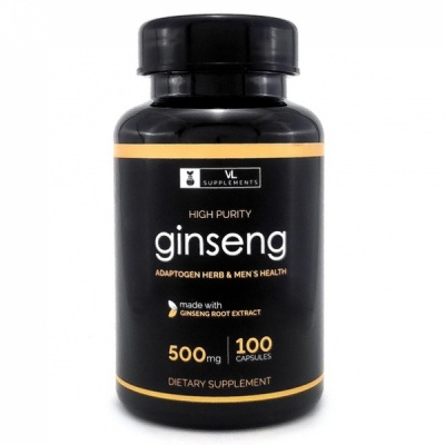 Специальный препарат VALHALLA LABS GINSENG 500 мг 100 капсул