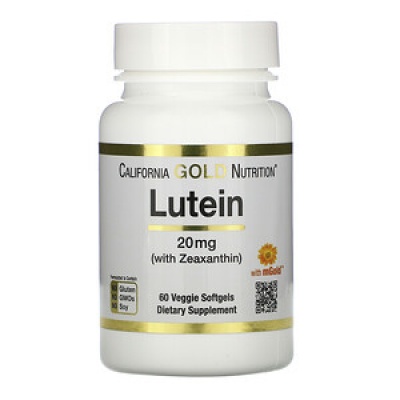 Антиоксидант California Gold Nutrition Lutein 20 мг 60 капсул