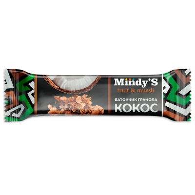 Батончик Mindy's гранола с фруктами 35 гр