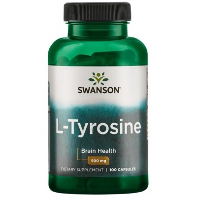 Аминокислота Swanson L-Tyrosine 500 мг 100 капсул