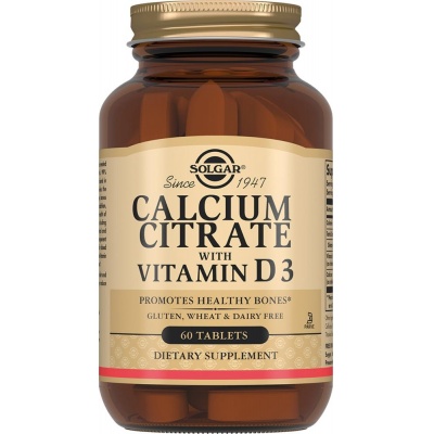Витамины Solgar Calcium Citrate with Vitamin D3 60 таблеток