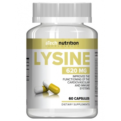 Аминокислота aTech Nutrition L-Lysine 620 мг 60 капсул