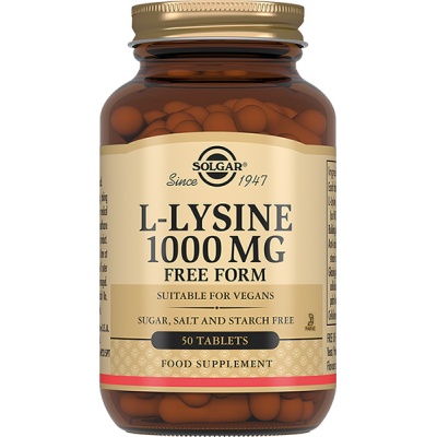 Аминокислота Solgar L-Lysine 1000 mg 50 таблеток
