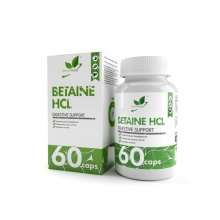 Витамины NaturalSupp Betaine HCI 500 mg 60 капсул