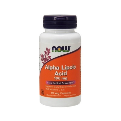 Аминокислота NOW Alpha Lipoic Acid 100 мг 60 капсул