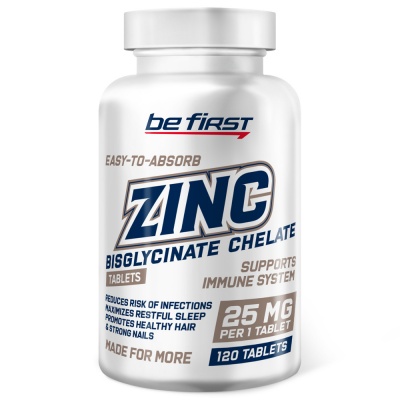 Витамины Be First Zinc Bisglycinate Chelate 120 таблеток