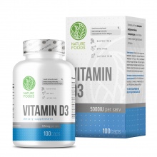 Витамины Nature Foods Vitamin D3 5000IU 100 капсул