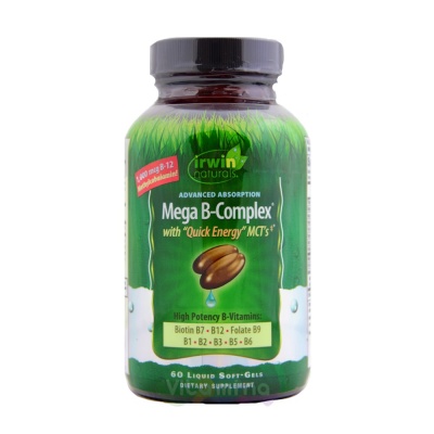 Витамины Irwin Naturals Mega B-Complex 60 капсул