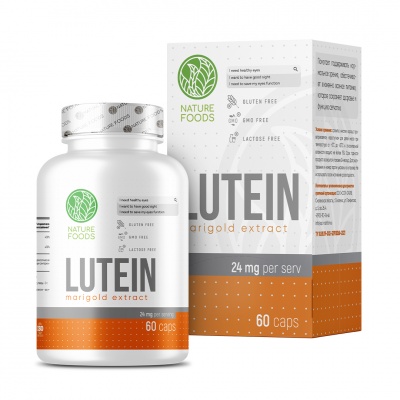Антиоксидант Nature Foods Lutein 20 мг 60 капсул