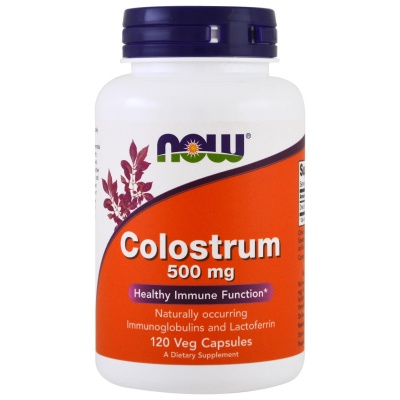 Витамины NOW Colostrum 500 мг 120 капсул