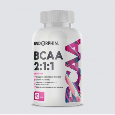 БЦАА ENDORPHIN BCAA 2:1:1 90 капсул