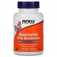 Антиоксидант NOW Quercetin With Bromelain 120 капсул