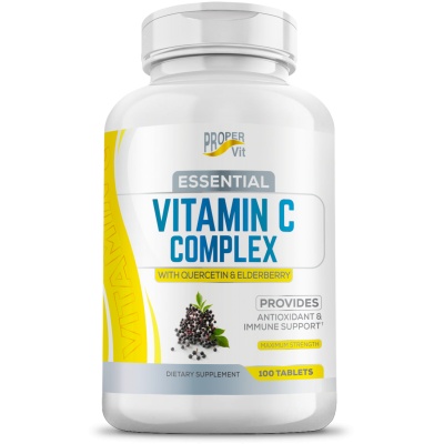 Витамины Proper Vit Vitamin C Complex QUERCETIN+Elderberry 100 капсул