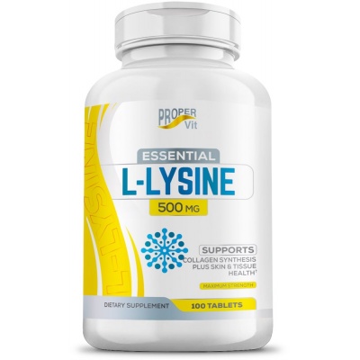 Аминокислота Proper Vit L- Lysine 500 мг 100 капсул