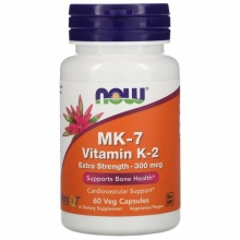 Витамины NOW Vitamin K-2 (MK7) 300 мкг 60 капсул