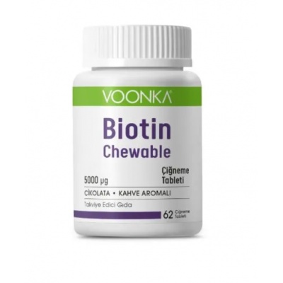 Витамины Voonka Biotin Chewable 5000 IU 62 таблеток