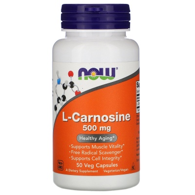 Аминокислота NOW L-Carnosine 500 мг 50 капсул