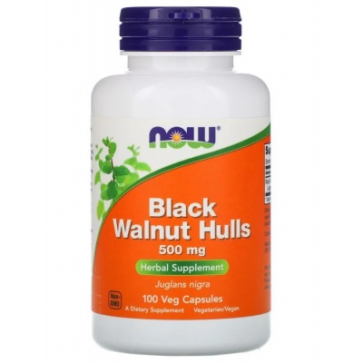Антиоксидант NOW Black Walnut Hulls 500 мг100 капсул