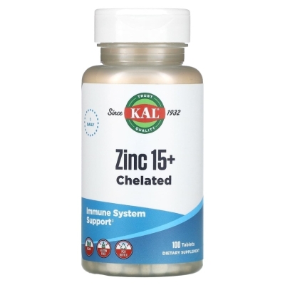 Витамины KAL Zinc 15+ Chelated 15 мг 100 капсул