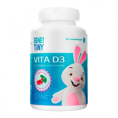 Витамины Bene Tiny Витамин D3 60 капсул