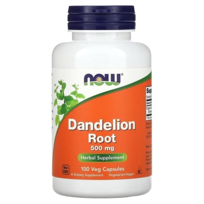 Витамины NOW Dandelion Root 500 мг 100 капсул