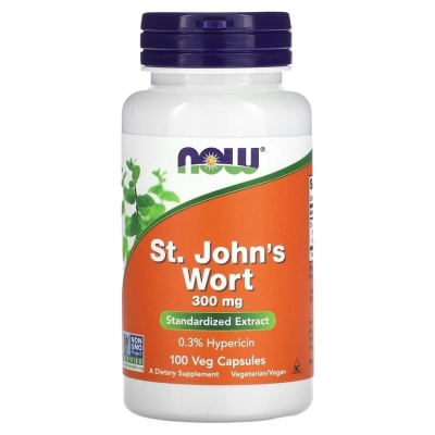 Зверобой NOW St.John's Wort 300 мг 100 капсул
