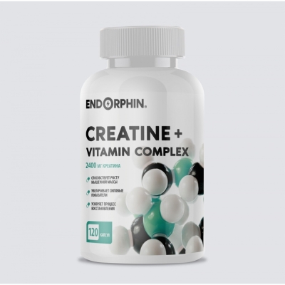 Креатин ENDORPHIN Creatine Monohydrate + Vitamin complex 120 капсул