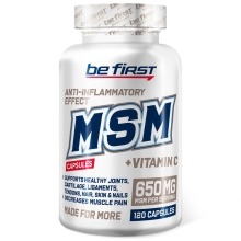 Хондропротектор Be First MSM 1000 + Vitamine C 120 капсул