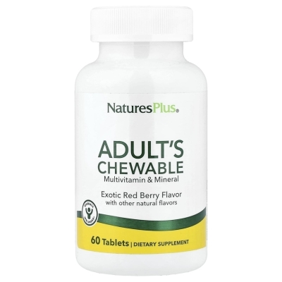 Витамины Natures Plus Adult Chewable Multi Red Fruit  60 таблеток